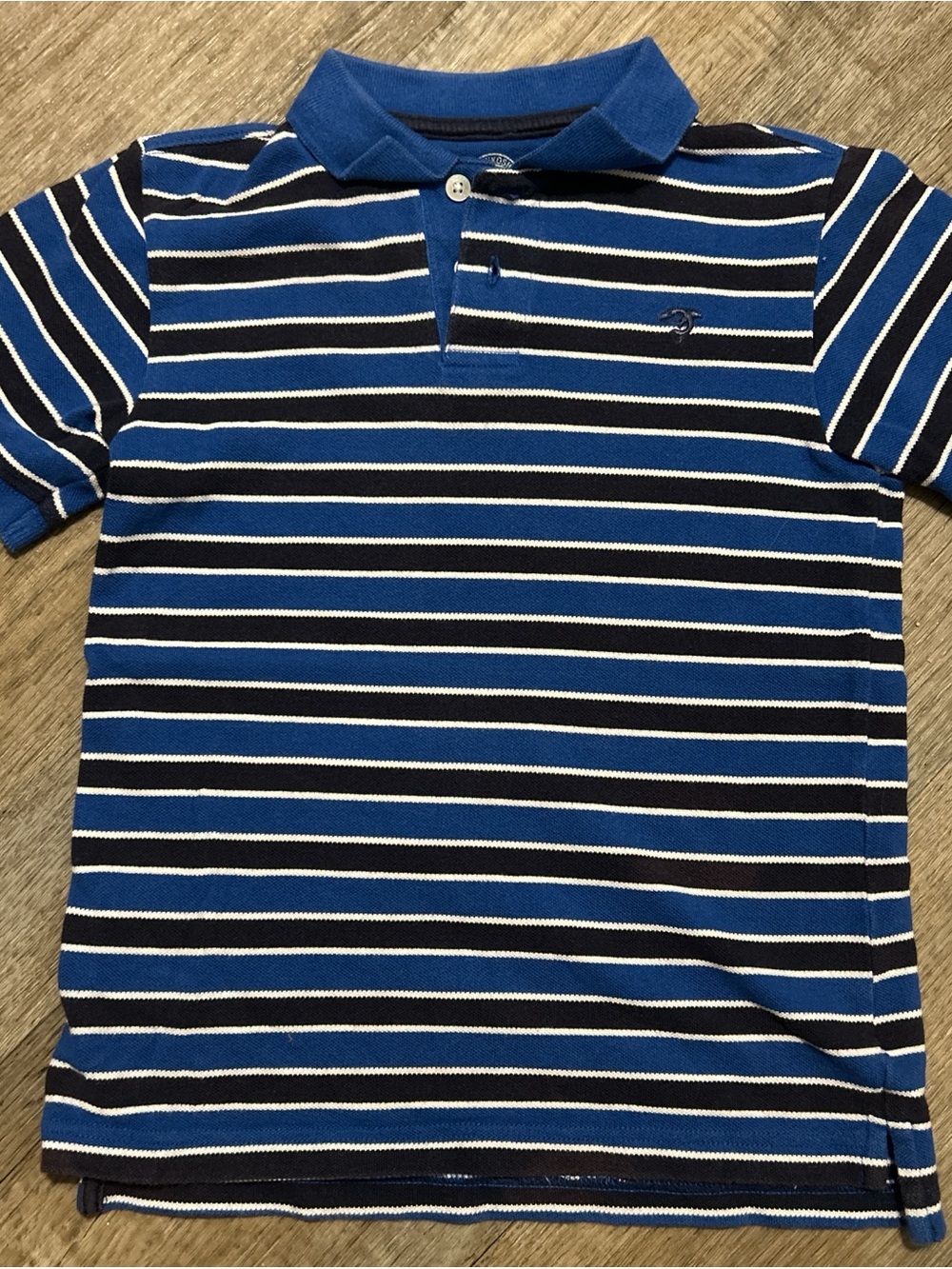 OshKosh B'gosh Blue & Navy Striped Polo